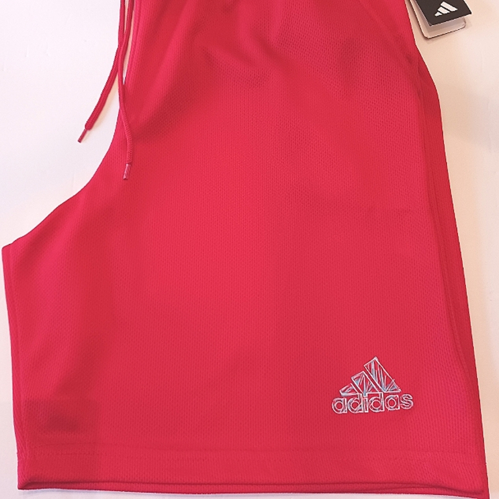 NWT Adidas Men's Red Athletic Shorts Size 2XL